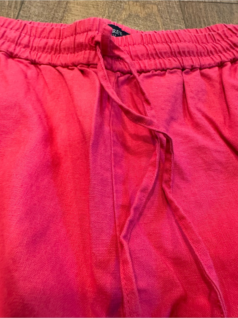 J.Crew Linen-Blend Slim Wide-Leg Drawstring Pants Vibrant Hot Pink Size 12 - Picture 4 of 8